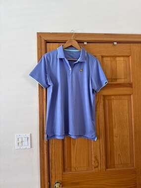 Magnolia Lane Tech Masters Performance Blue Women's Golf Polo Shirt Size XL